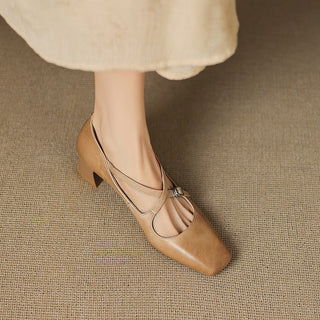 Marvane Cuir Talons Kitten