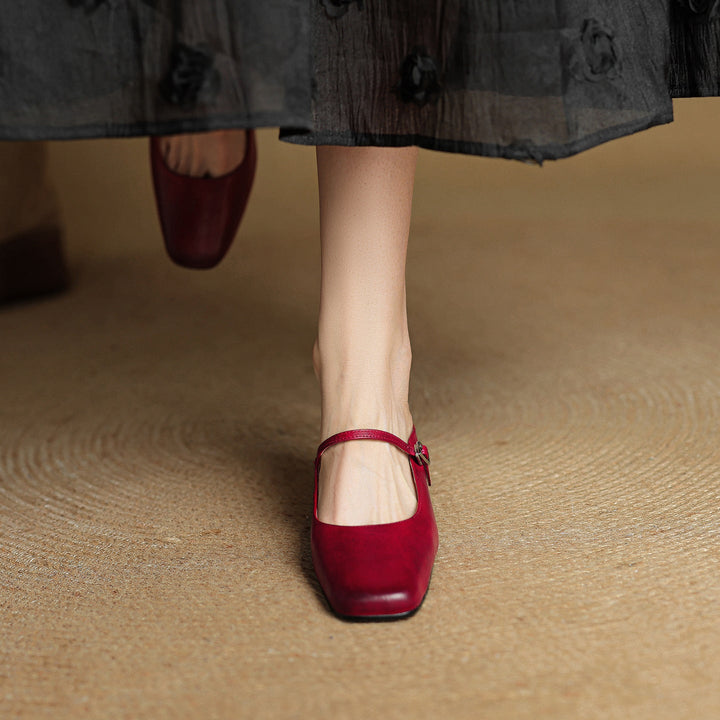 Meyra Pantoletten en cuir