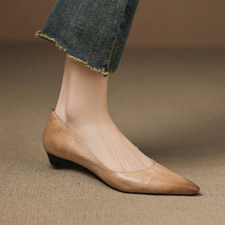 Arla Ballerines en Cuir Véritable