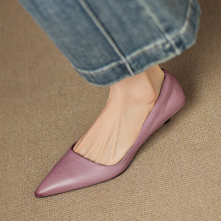 Orlisse Cuir Talons Kitten