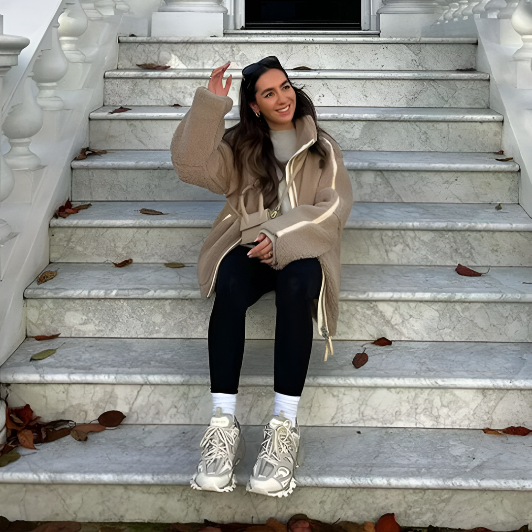Maxine | Veste teddy avec zip