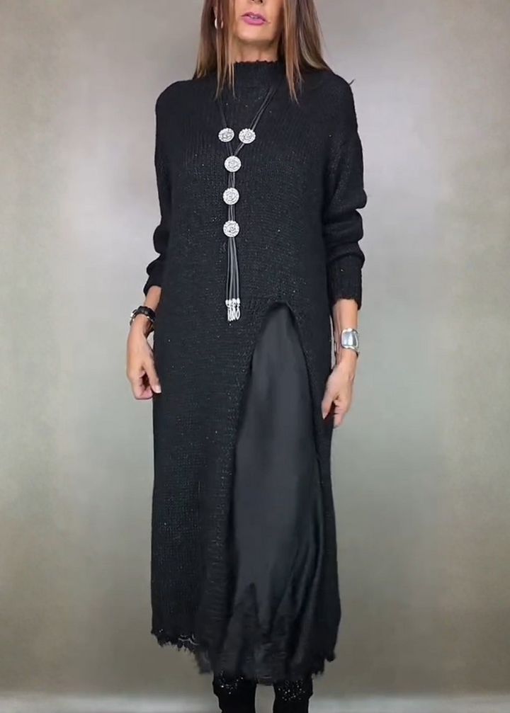 Legria | Robe en tricot à col montant