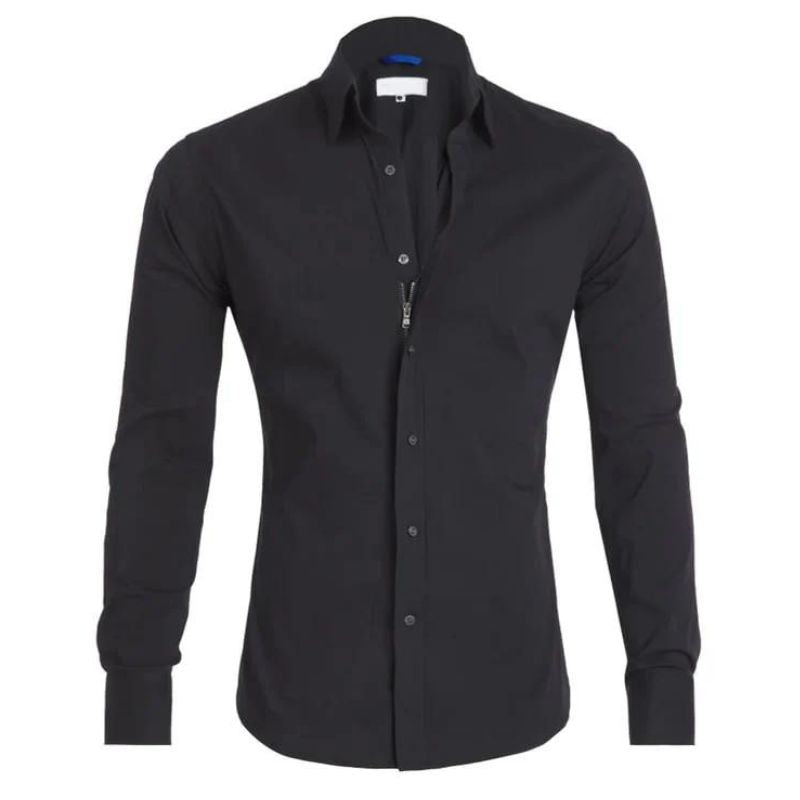Oscar | Chemise sans plis avec fermeture éclair