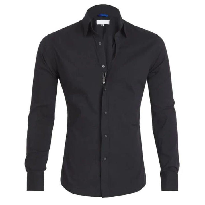 Oscar | Chemise sans plis avec fermeture éclair