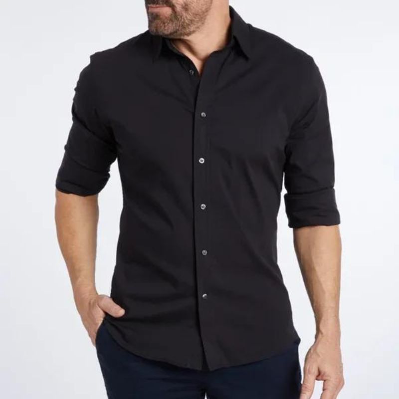 Oscar | Chemise sans plis avec fermeture éclair