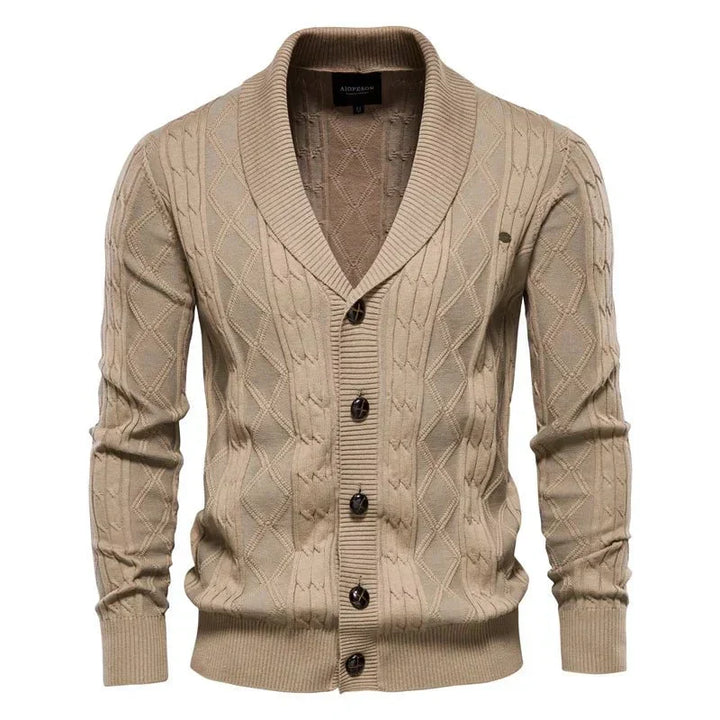 Waldemar | Cardigan pour hommes avec boutonnière