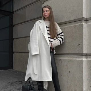 Gerda | Pull avec col rond et rayures