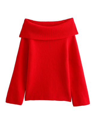 Kiondra | Pull en tricot avec décolleté épaule dénudée