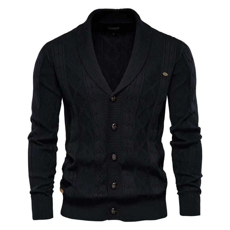 Waldemar | Cardigan pour hommes avec boutonnière