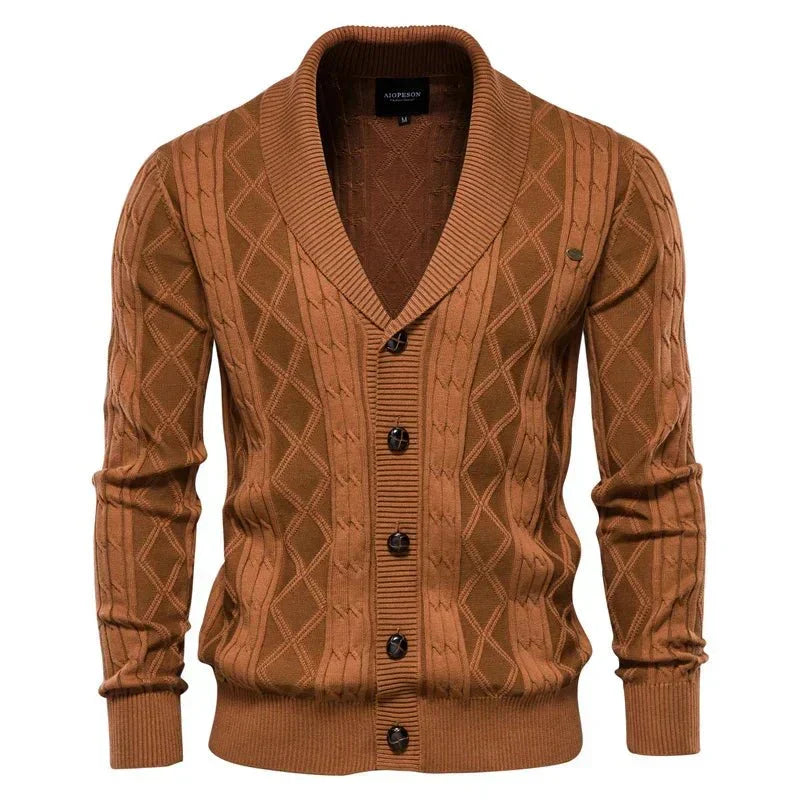 Waldemar | Cardigan pour hommes avec boutonnière