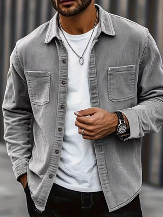 Lukas | Chemise en velours côtelé pour hommes