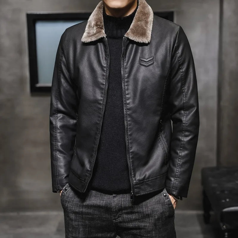 Tobias | Veste élégante en simili cuir