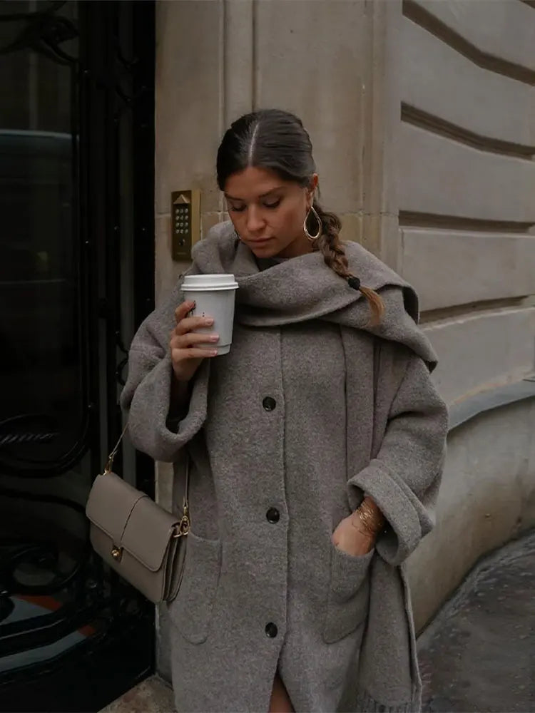 Sophie | Ensemble manteau avec écharpe Kappa