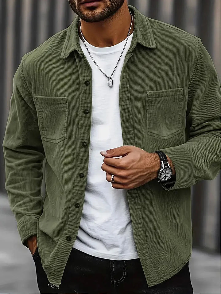 Lukas | Chemise en velours côtelé pour hommes