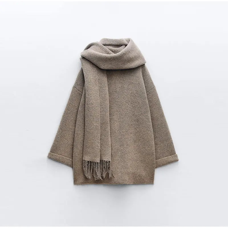 Sophie | Ensemble manteau avec écharpe Kappa