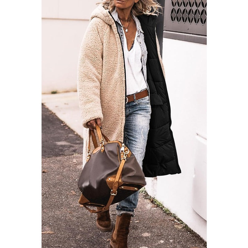 Charlene | Manteau long réversible