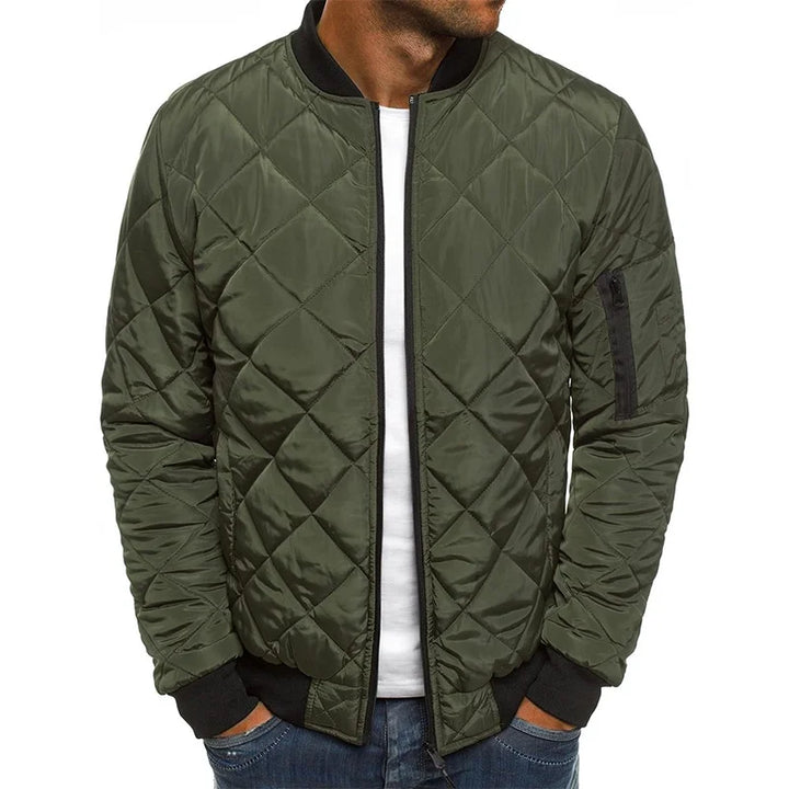 Dale | Veste en coton avec motif losange