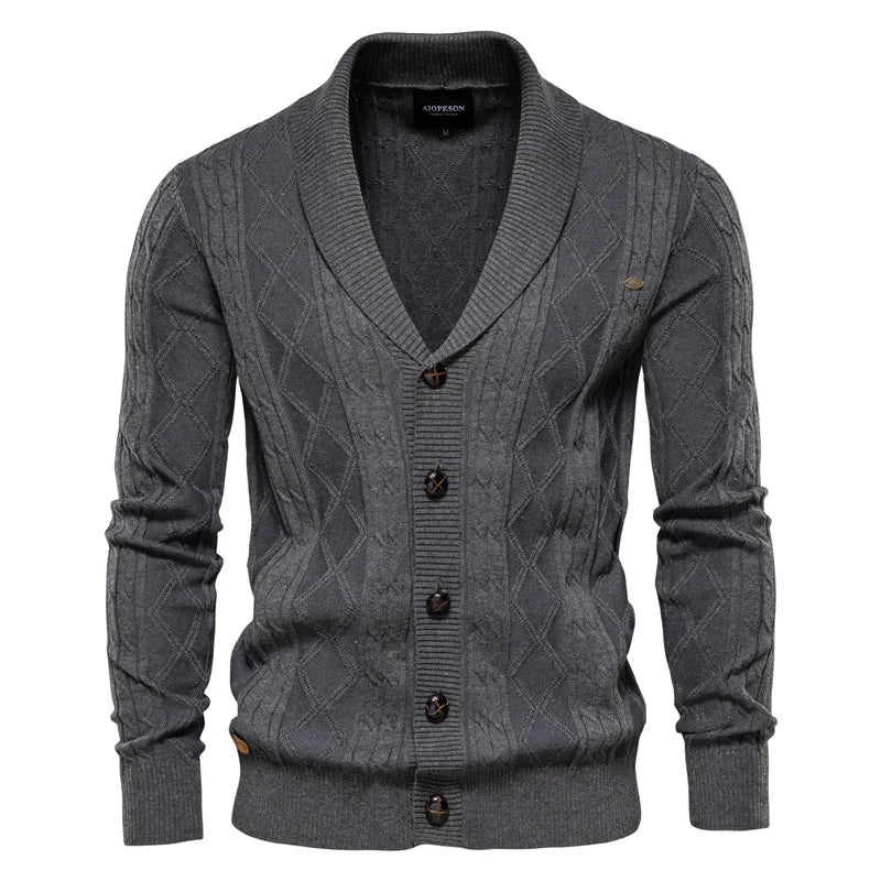 Waldemar | Cardigan pour hommes avec boutonnière