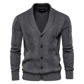 Waldemar | Cardigan pour hommes avec boutonnière