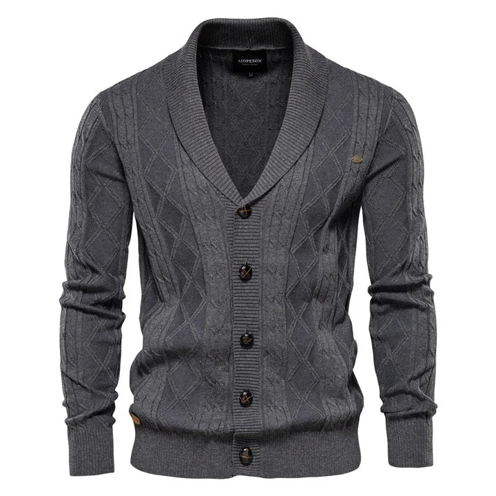 Waldemar | Cardigan pour hommes avec boutonnière
