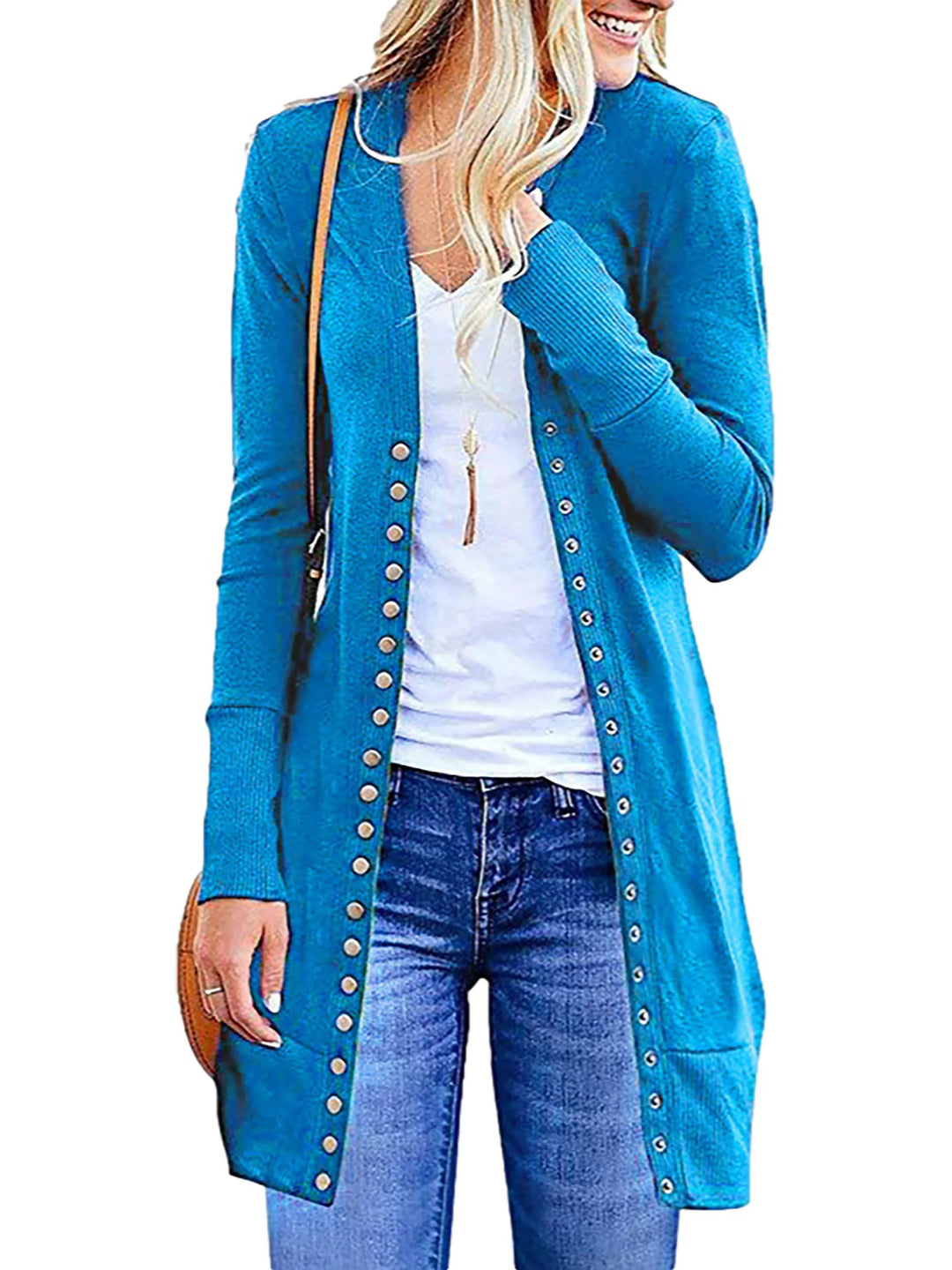 Luzia | Cardigan mi-long avec boutons