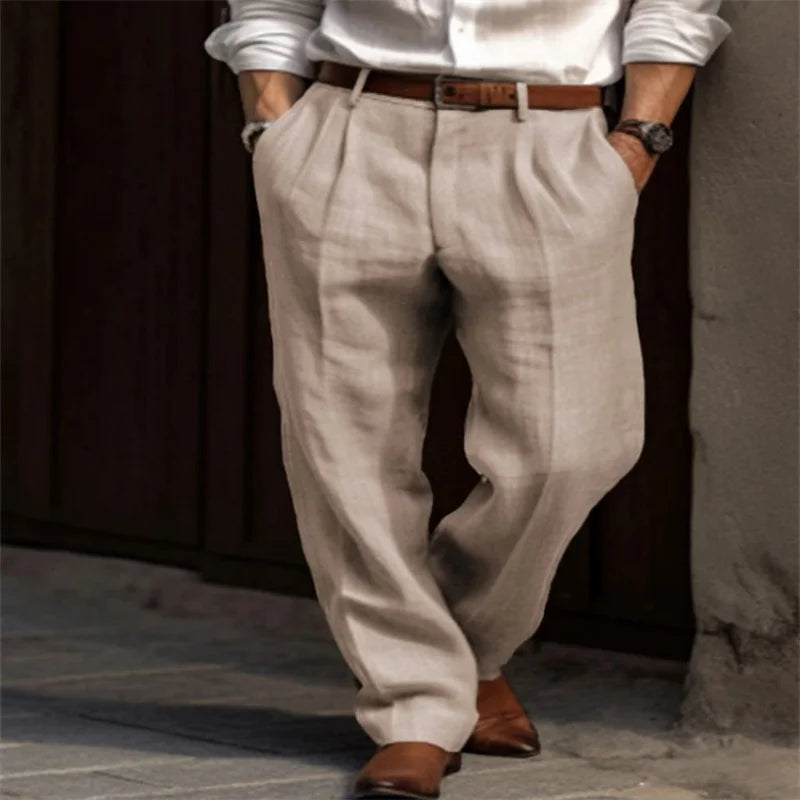 Corsaro - Pantalons Sartoriaux en Lin