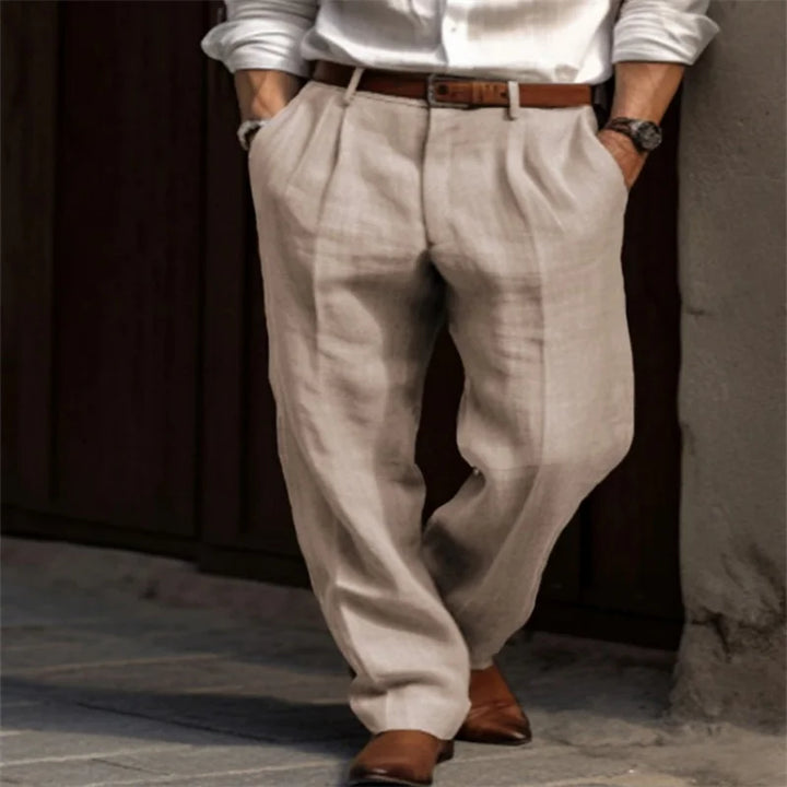 Corsaro - Pantalons Sartoriaux en Lin
