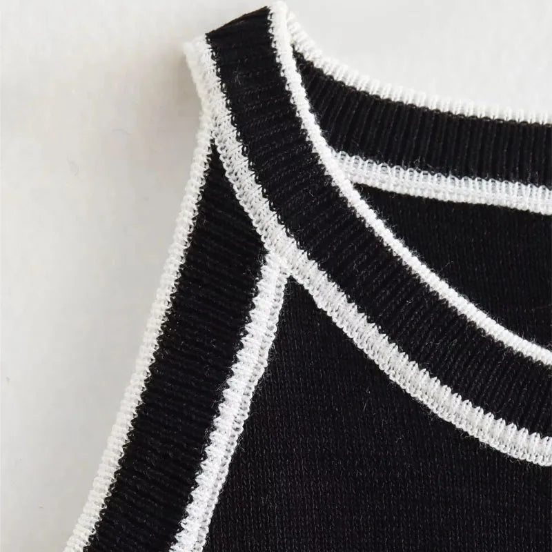 Odille | Blouse Noir et Blanc