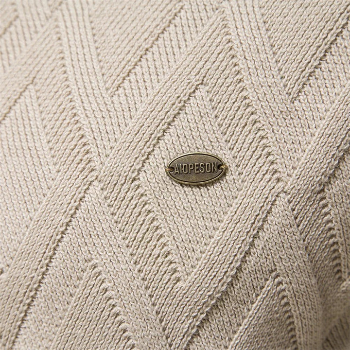 Theodor | Pull pour hommes avec motif en losanges