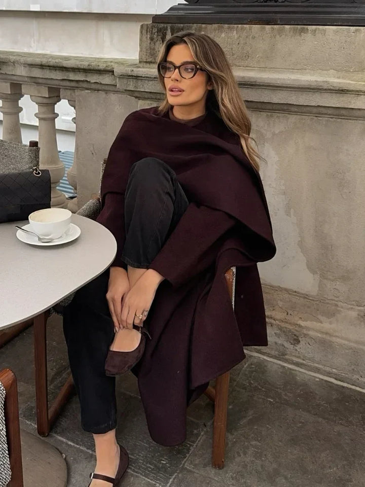 Querine | Sweat à capuche avec écharpe