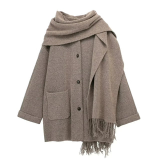 Sophie | Ensemble manteau avec écharpe Kappa