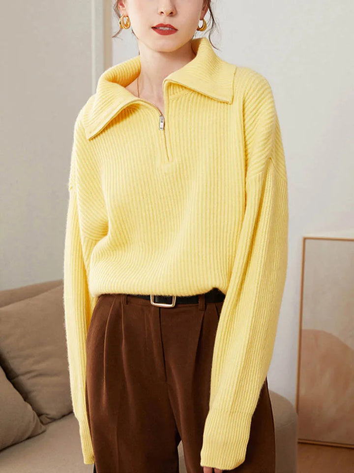 Karen | Pull avec col et fermeture éclair