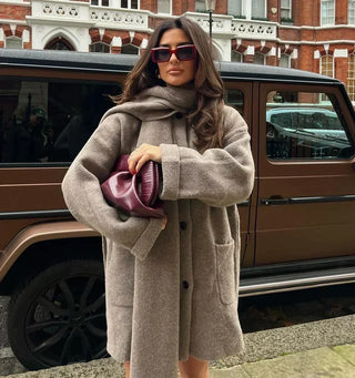 Sophie | Ensemble manteau avec écharpe Kappa