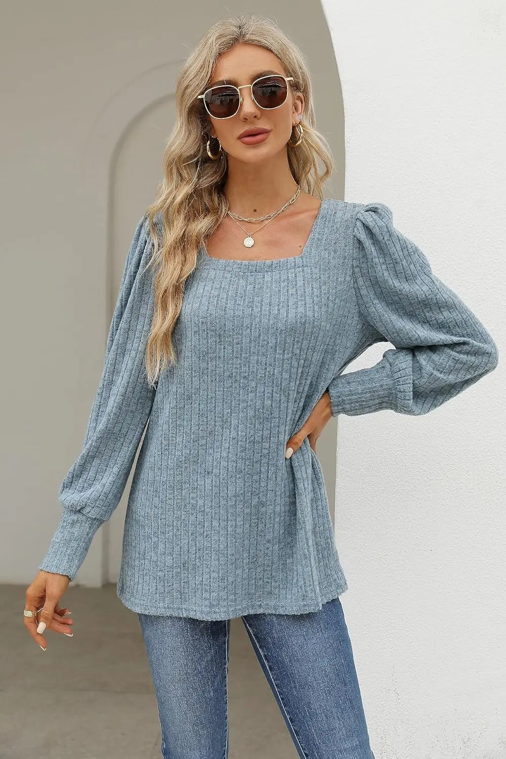 Britta | Pull décontracté avec décolleté carré
