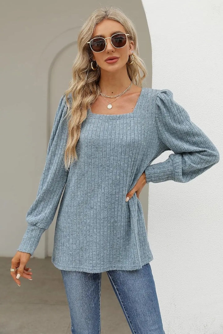 Britta | Pull décontracté avec décolleté carré