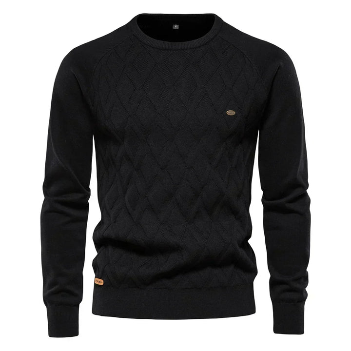 Theodor | Pull pour hommes avec motif en losanges