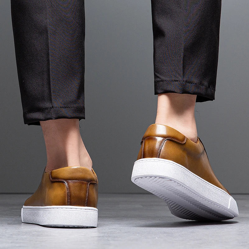 Franco | Baskets pour hommes en simili cuir