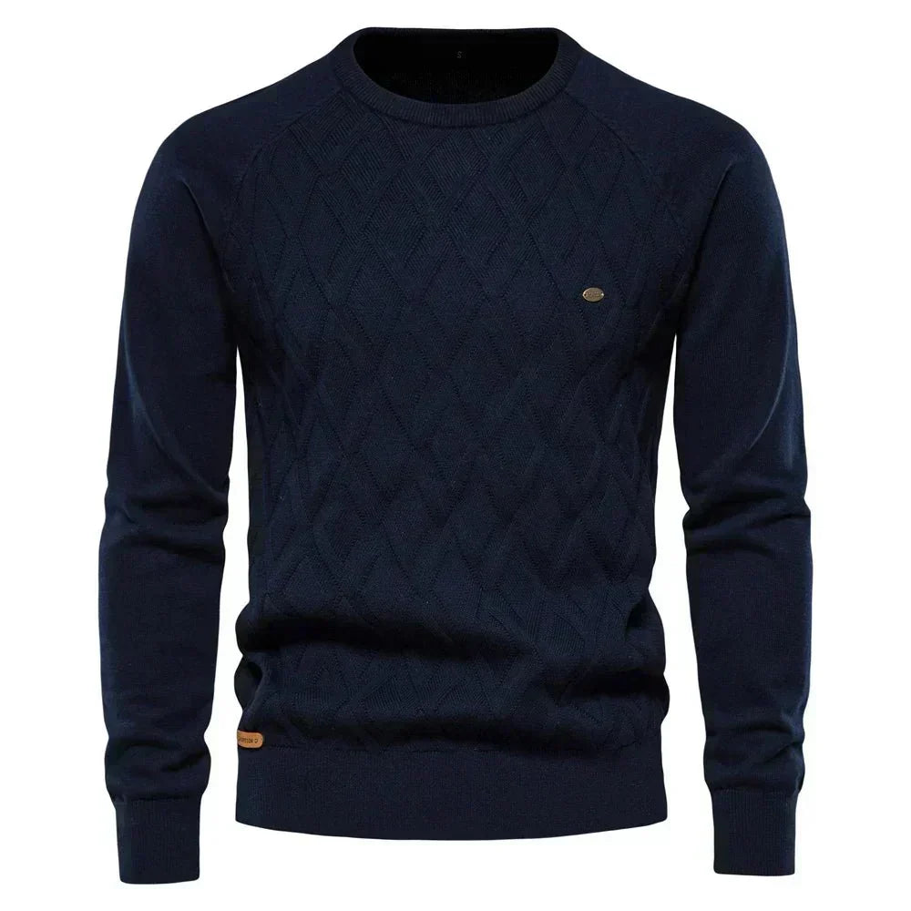 Theodor | Pull pour hommes avec motif en losanges