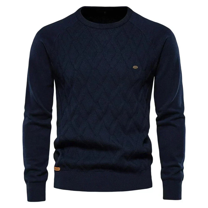 Theodor | Pull pour hommes avec motif en losanges