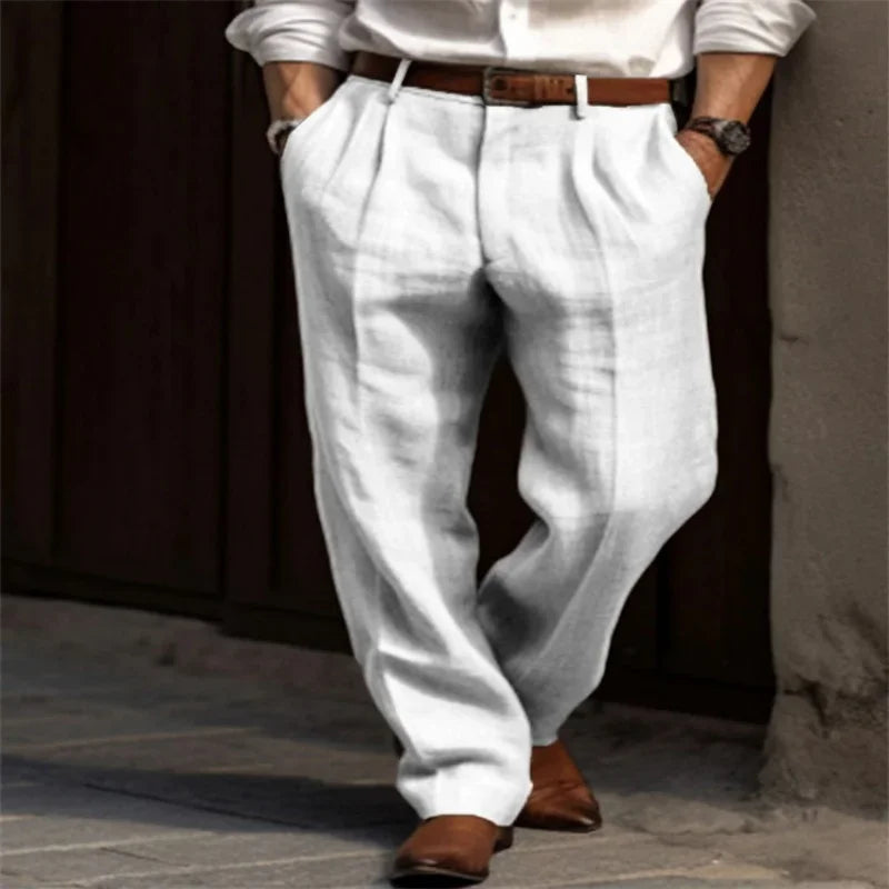 Corsaro - Pantalons Sartoriaux en Lin