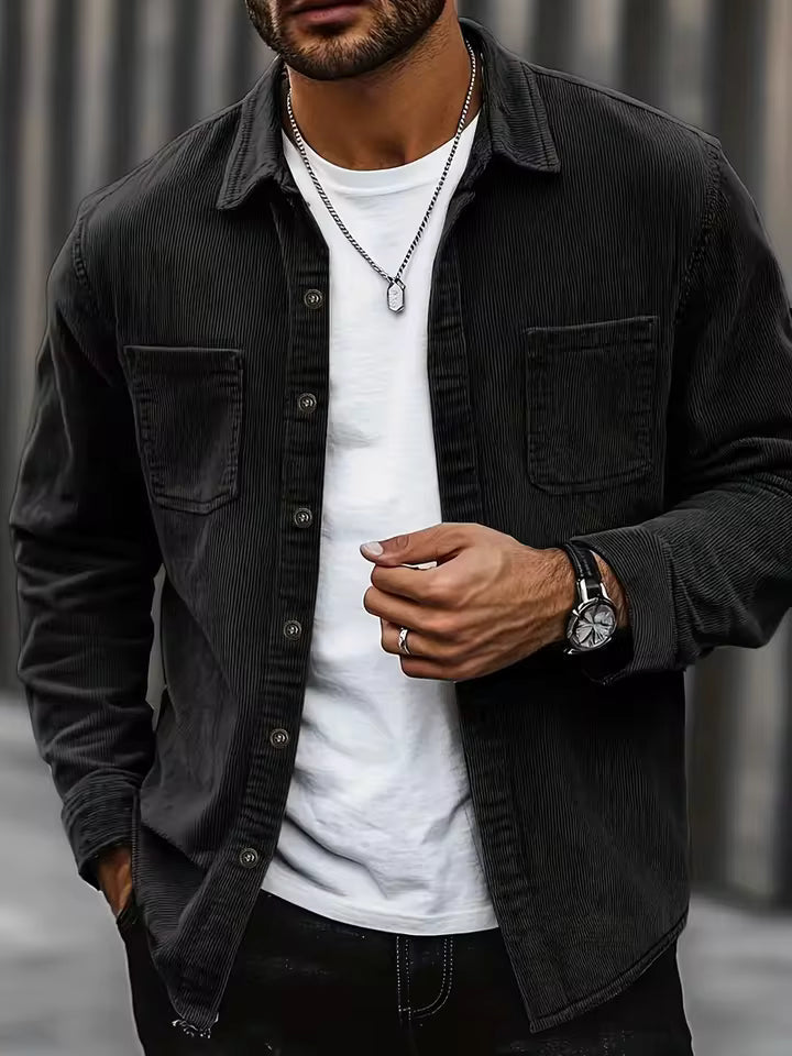 Lukas | Chemise en velours côtelé pour hommes