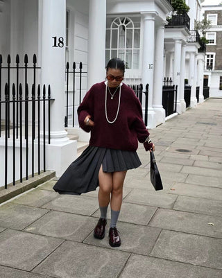 Tess | Pull Bordeaux
