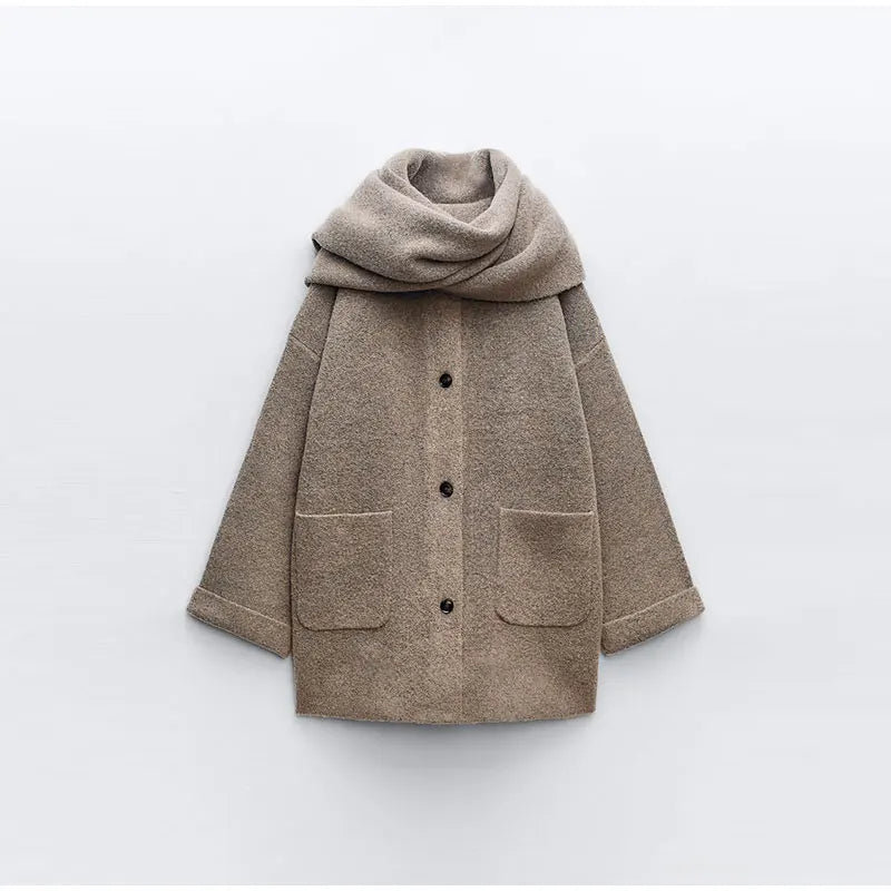 Sophie | Ensemble manteau avec écharpe Kappa