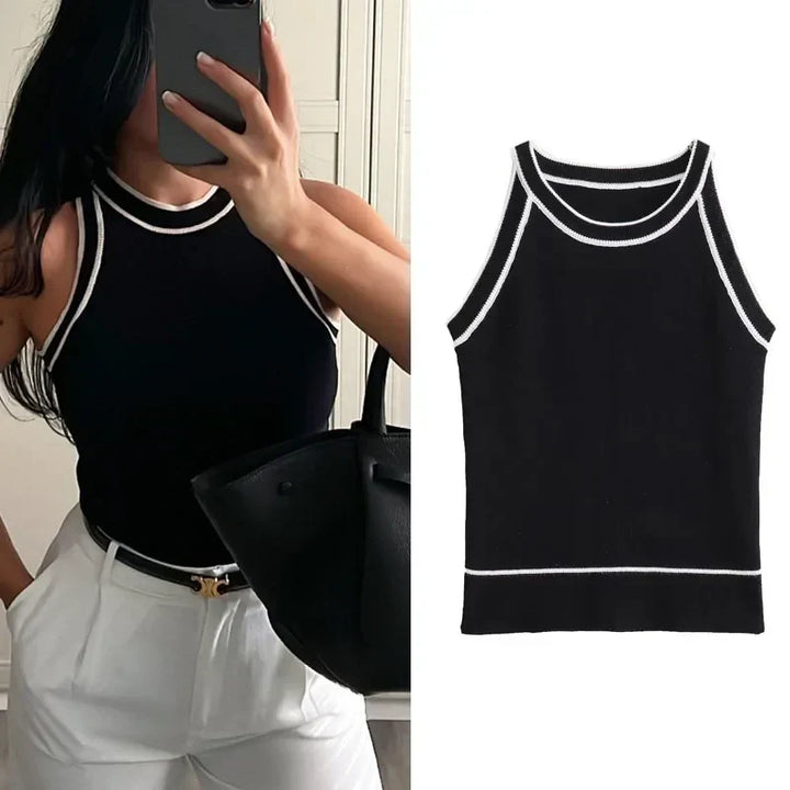 Odille | Blouse Noir et Blanc