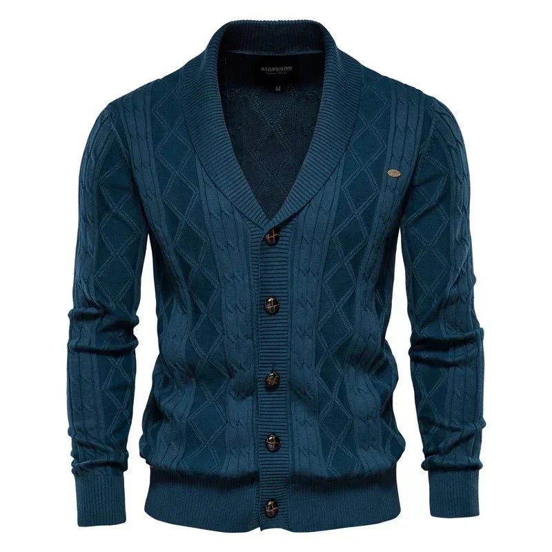Waldemar | Cardigan pour hommes avec boutonnière
