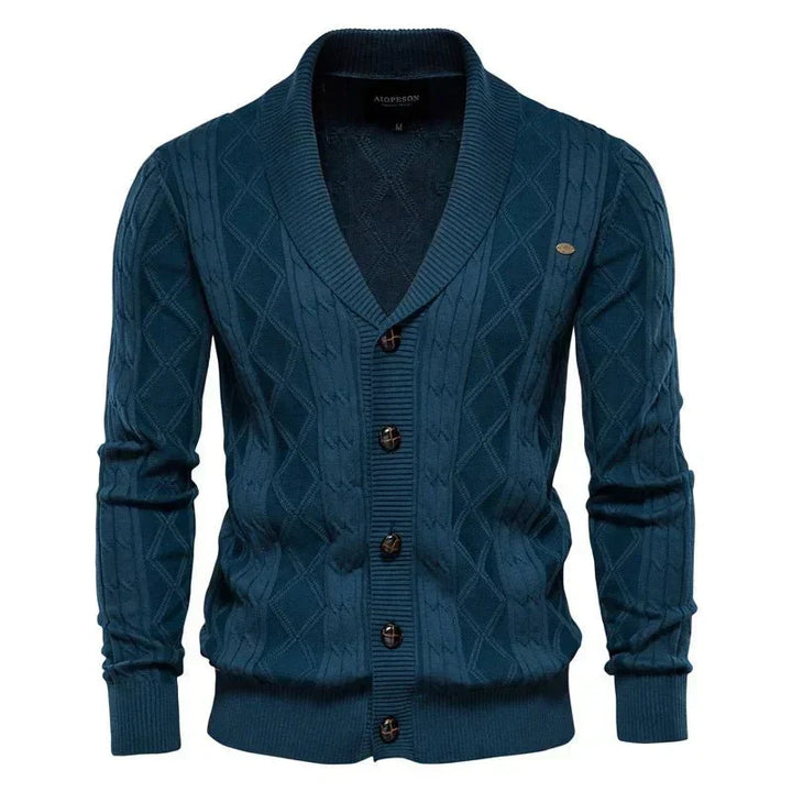 Waldemar | Cardigan pour hommes avec boutonnière