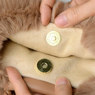 Blesilda | Sac à main en peluche avec poignée tressée