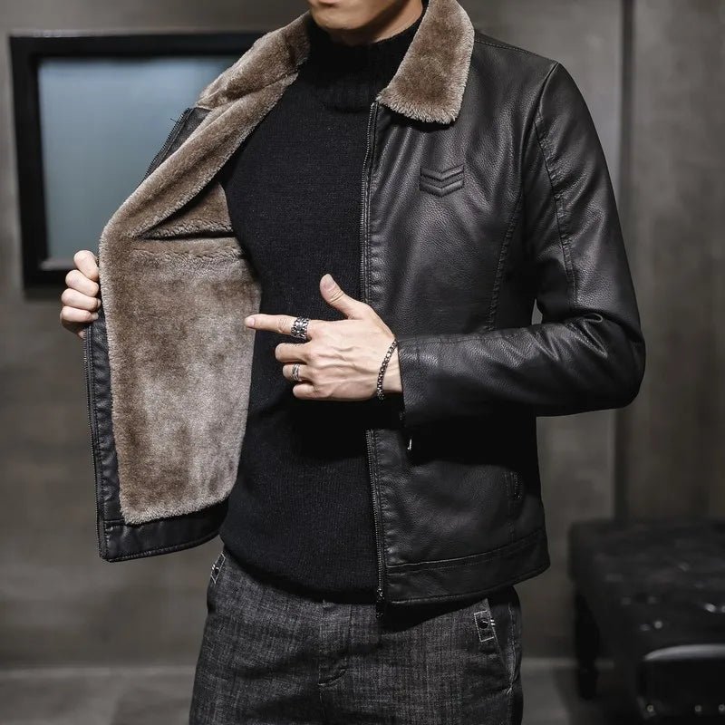 Tobias | Veste élégante en simili cuir