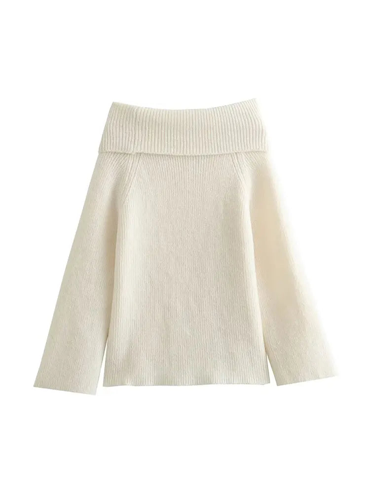 Kiondra | Pull en tricot avec décolleté épaule dénudée