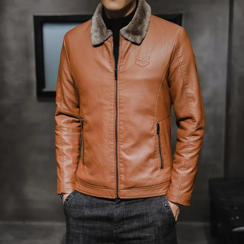 Tobias | Veste élégante en simili cuir